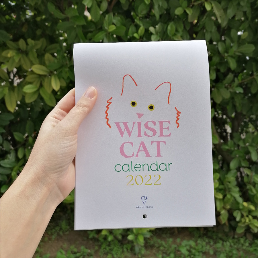fronte calendario Wise Cat Valentina Bolognini